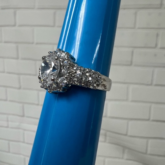 Sterling Silver Ring With Clean Stone .925 Signed NC Women Size 10 Oval - Picture 6 of 16